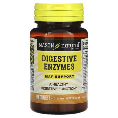 Пробиотики Mason Natural Пищеварительные ферменты, Digestive Enzymes, 90 таблеток (MAV-11869) Винница - изображение 1