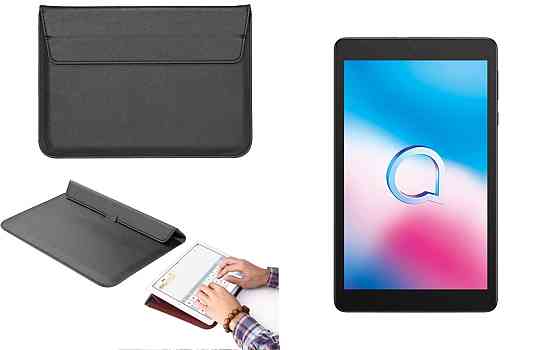 Чохол-конверт VitoCase для Alcatel 3T 8.0 2020 (9032X), з функцією підставки для планшета Чорний Київ