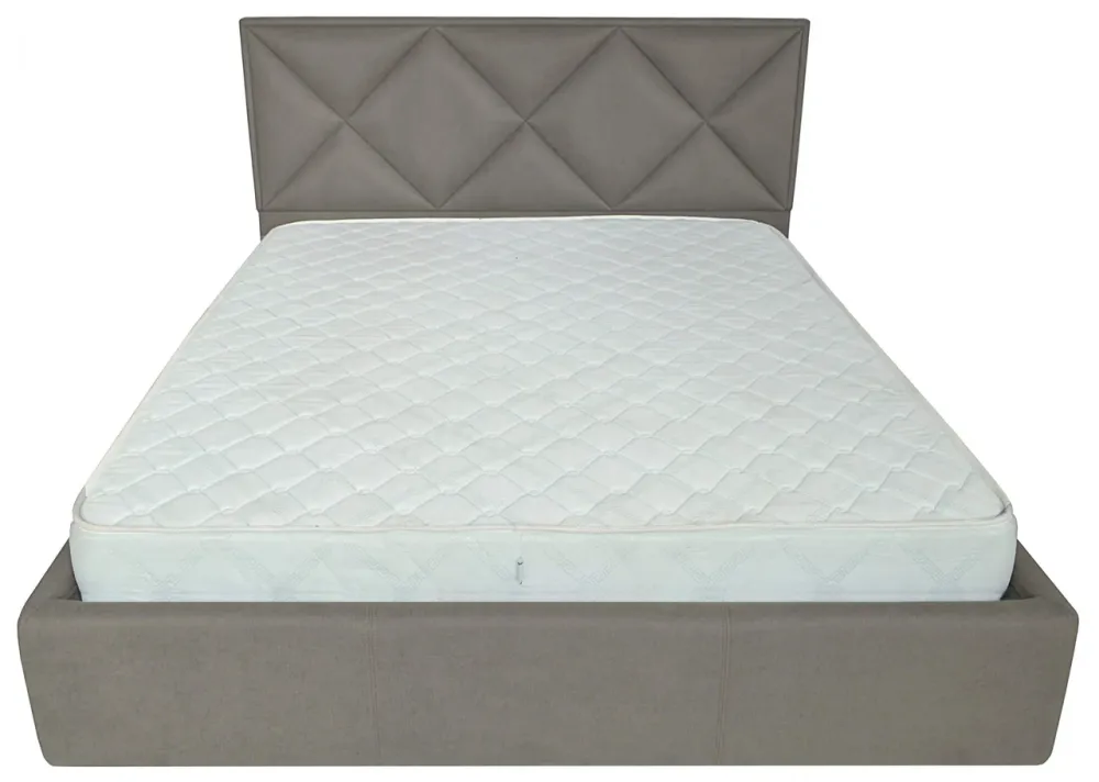 Ліжко Двоспальне Leeds Comfort 160 х 190 см Madrit 15 З підйомним механізмом та нішою для білизни Сірий Київ - фото 2