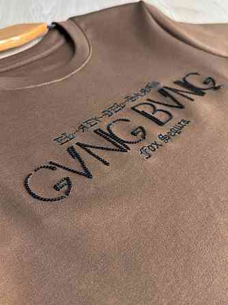 Футболка жіноча A-N 30153 з вишивкою базова однотонна one size, коричневий, one size Київ