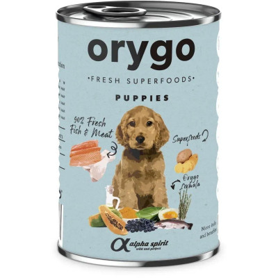 Консерви для собак Orygo Puppies вологий корм для щенят з лососем 400 г (8436586312299/8436586312398) Вінниця - фото 1