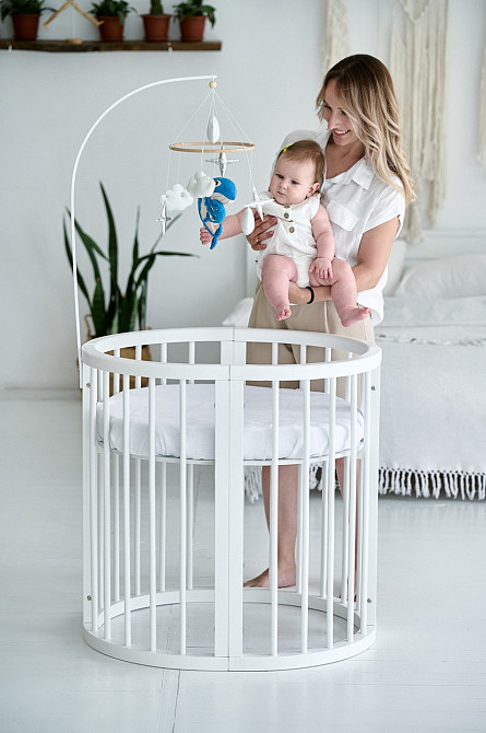 Дитячий мобіль на ліжечко для немовлят WooolyWool «Мамина радість» Київ - фото 4