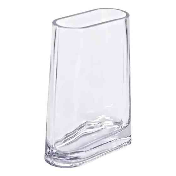 Декоративная стеклянная ваза для цветов 21 см Киев