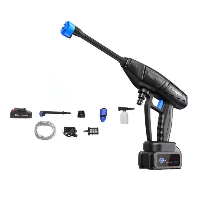 Потужна автомийка високого тиску 5 режимів 24V (2 акумулятори) в кейсі Київ - фото 3