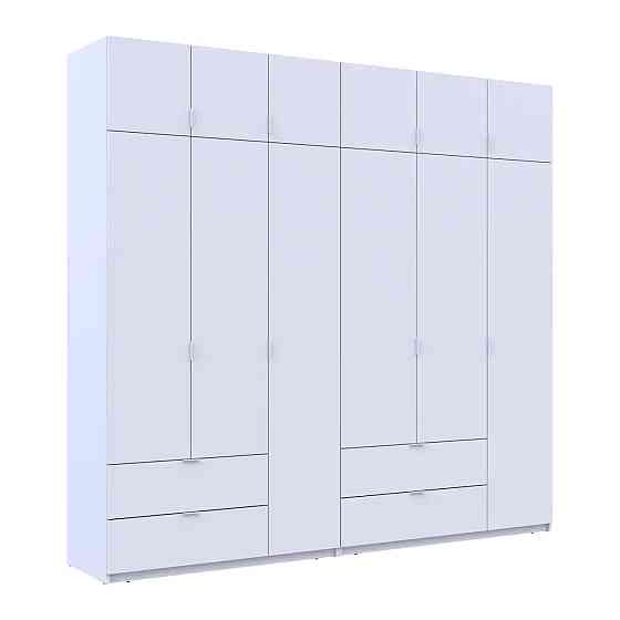 Шафа для одягу Doros Лукас Біла 3+3 ДСП 255х50х240 DRS-011684 (42005110) Львів