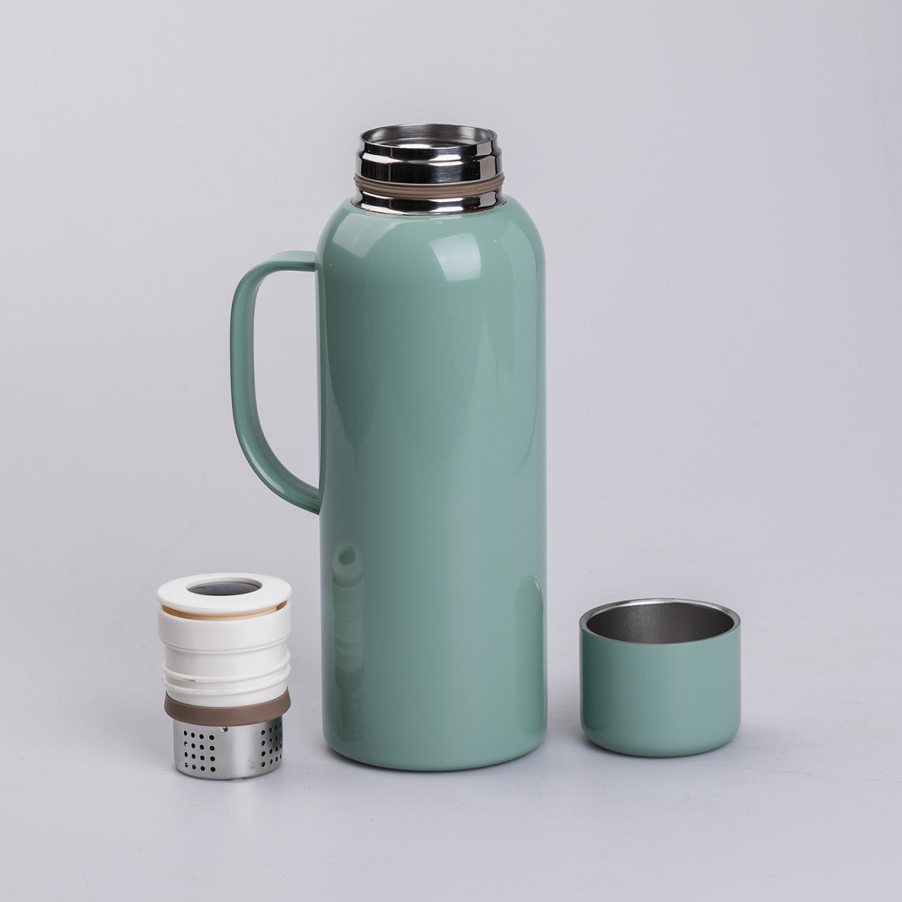 Термос Vacuum с датчиком температуры на 820 мл мятный HP-14-55M Киев - изображение 4