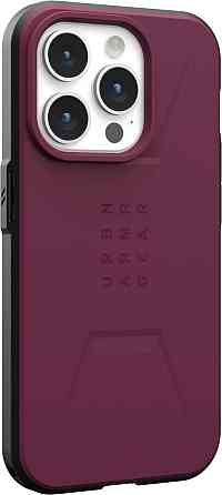 Чохол-накладка Urban Armor Gear Civilian Magsafe для Apple iPhone 15 Pro Max Bordeaux (114295119049) ( Бордовий ) Харків
