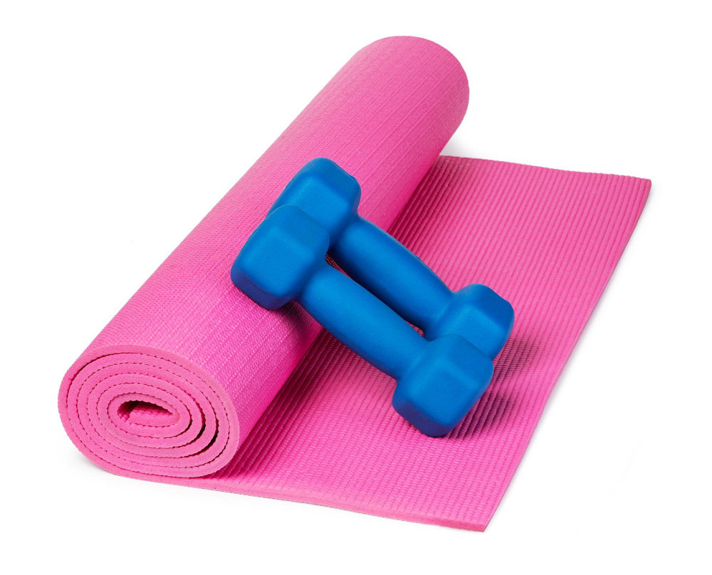 Гимнастический коврик для йоги и фитнеса Power System PS-4014 PVC Fitness-Yoga Mat розовый 173x61x0.6 см Киев - изображение 7