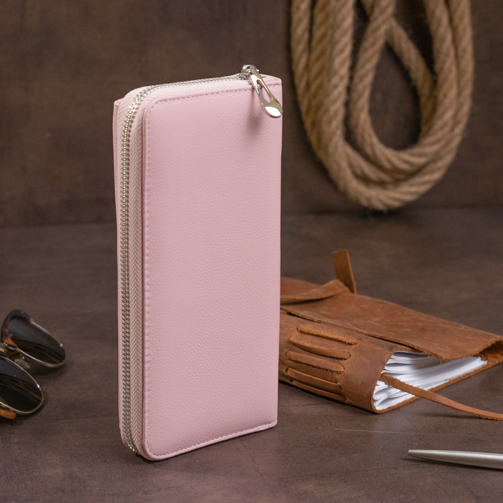 Гаманець пастельний жіночий Рожевий (ST Leather) Київ - фото 4