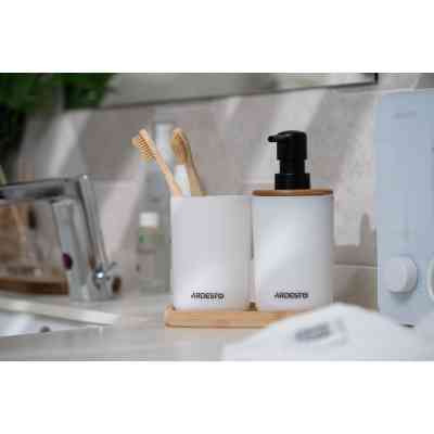 Набір для ванної кімнати Ardesto Minimalism 3 предмети Білий 360 мл (ARHB3110WB) Вінниця