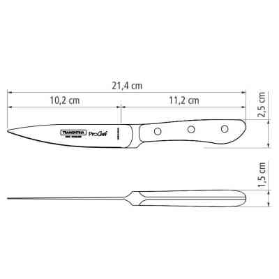 Кухонний ніж Tramontina Prochef 102 мм (24160/004) Вінниця