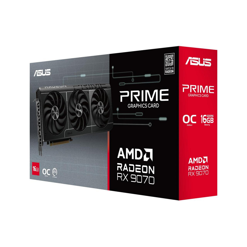 Відеокарта AMD Radeon RX 9070 16 GB GDDR6 Prime Evo OC Asus (PRIME-RX9070-O16G-EVO) ( Black ) Харьков - изображение 16