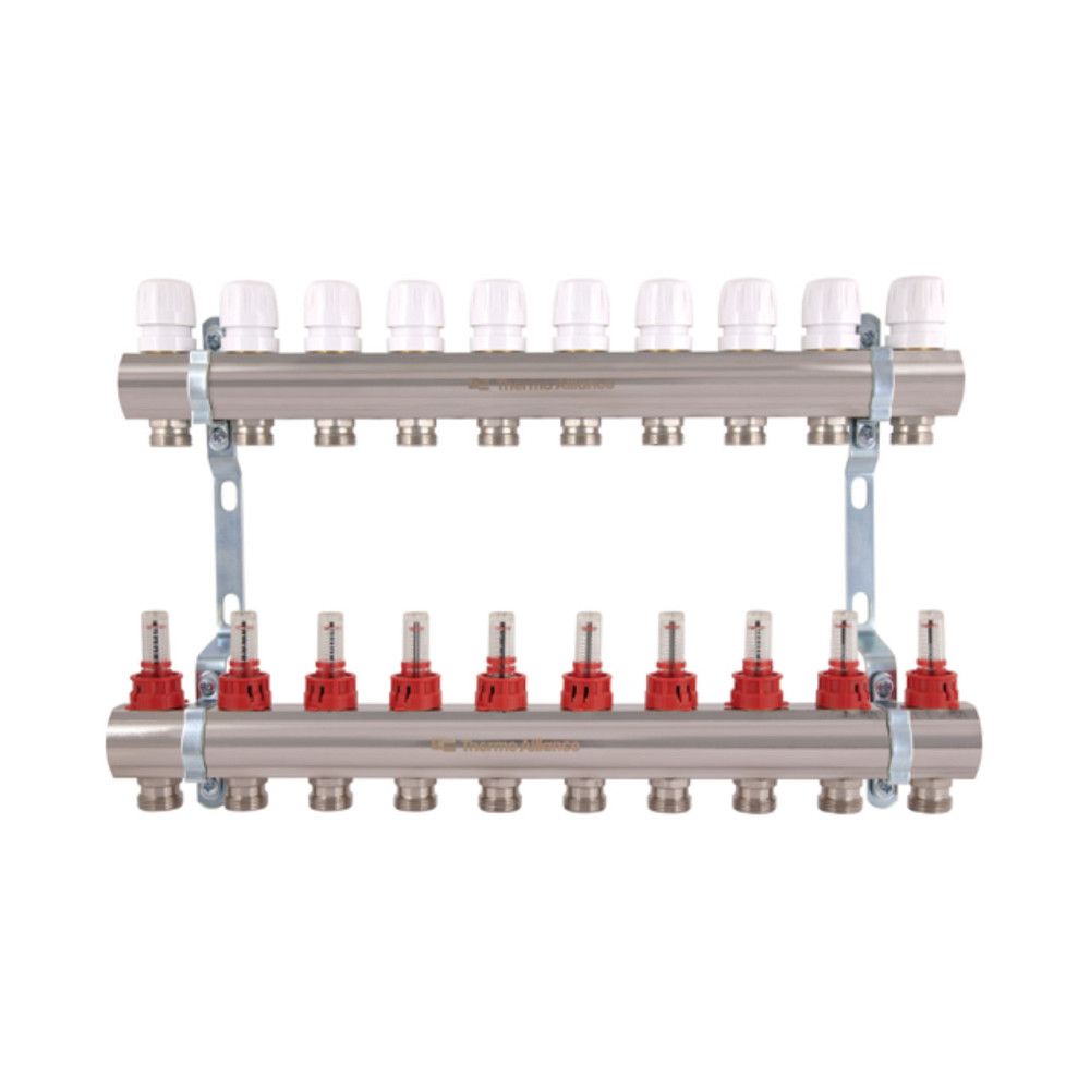 Колектор із витратомірами Thermo Alliance Standart 1" 10 виходів SD235W10 Київ - фото 1