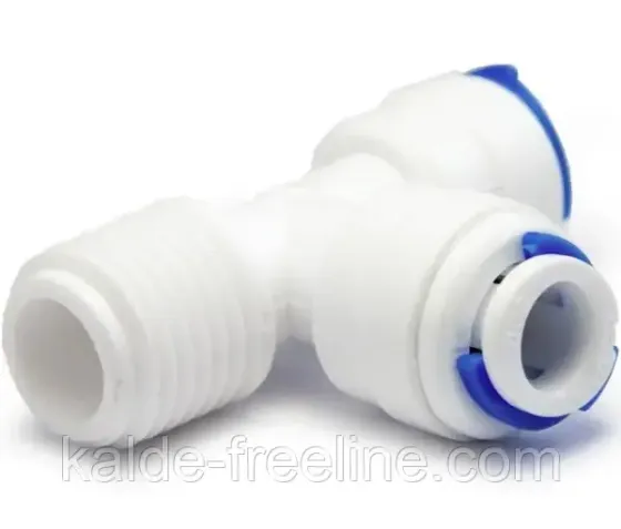 Тройник для обратного осмоса 1/4"НР-1/4"QC-1/4"QC; QC-7544. Харків