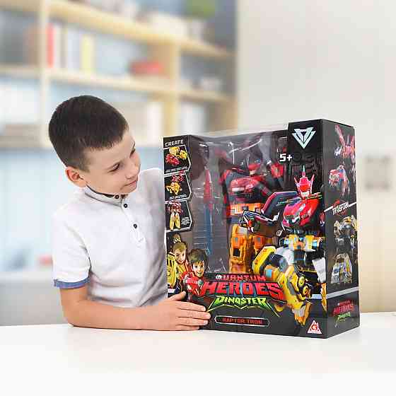 Ігровий набір з роботом-трансформером Dinoster – Раптор Трон Дніпро