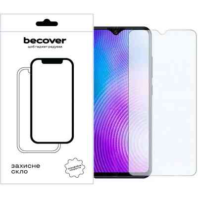 Стекло защитное BeCover Tecno Pop 7 (BF6) 3D Crystal Clear Glass (709265) Винница