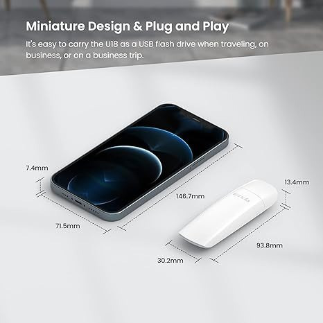 Бездротовий адаптер Tenda U18 (AX1800) USB Харьков - изображение 9