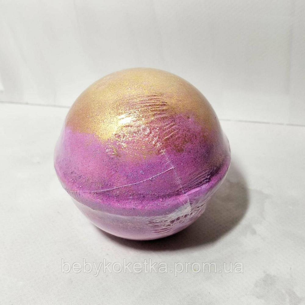 Бомбочка для ванни фіолетова з золотом 190г. Львів - фото 1