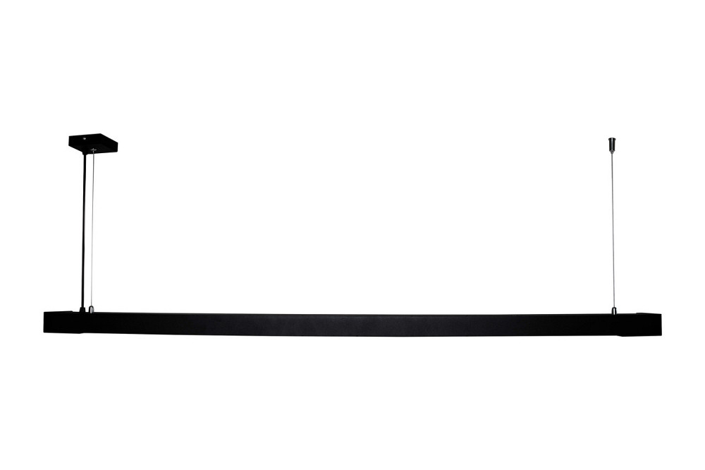 Підвісний лінійний світильник під лампу Т8 led 2-1200 чорний Київ - фото 4