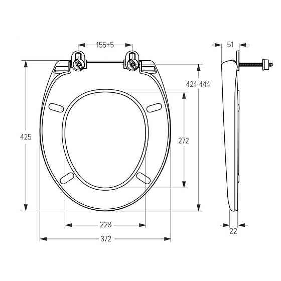 Сидіння для унітазу SoloPlast СП-1 Київ