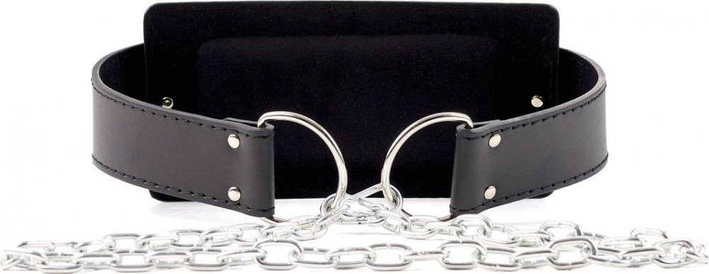 Пояс для тренувань шкіряний з ланцюгом Zipro 85 х 16 х 2 см Київ - фото 2