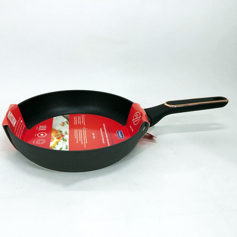 Легка сковорода для домашньої кухні, Антипригарна сковорода без олії з алюмінієвим корпусом VB-45 Львів - фото 9