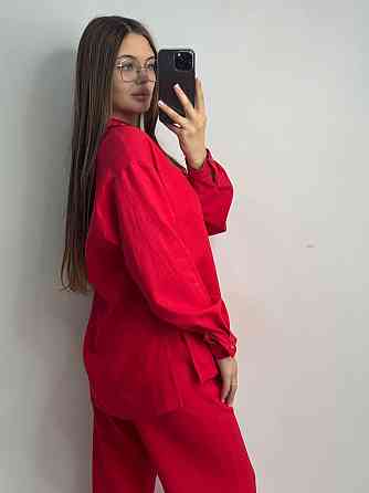 Костюм жіночий літній льон Синій 50/52 Харків