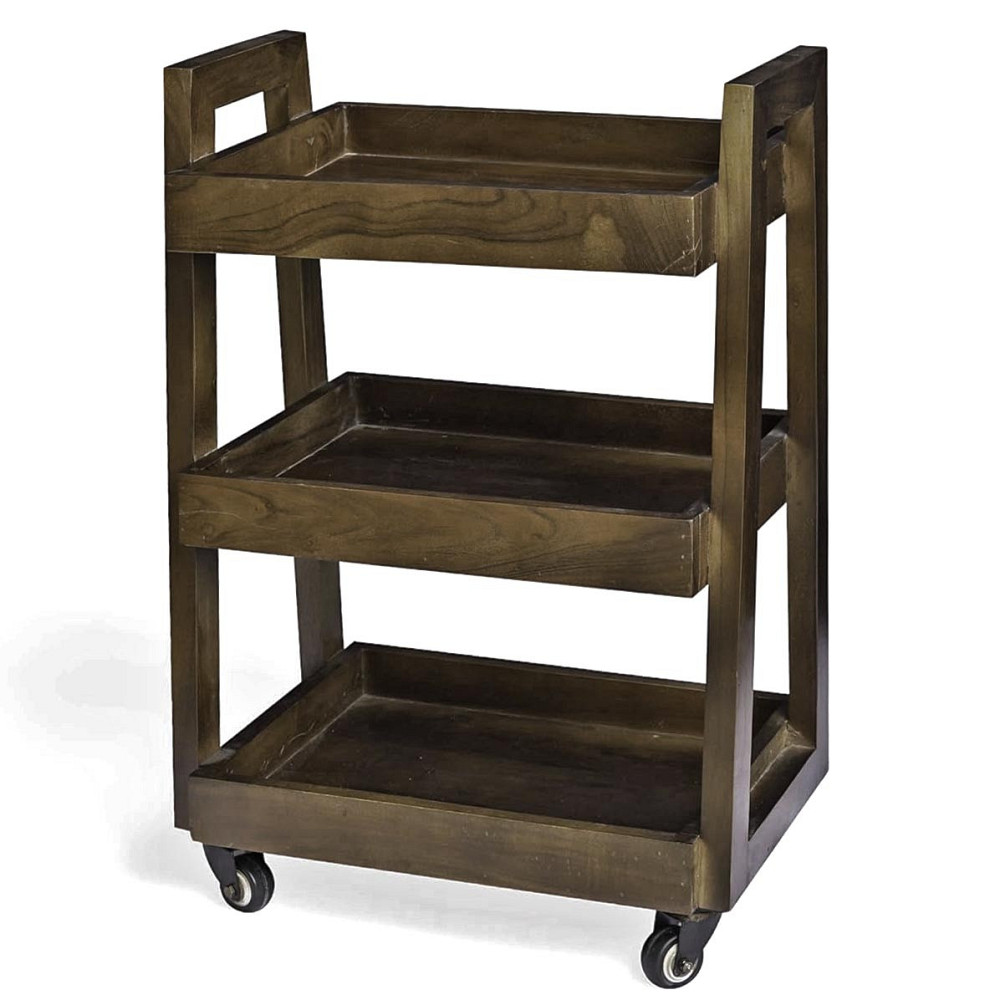 Етажерка для ванної на коліщатах "Фербанк" сепія Миколаїв - фото 1