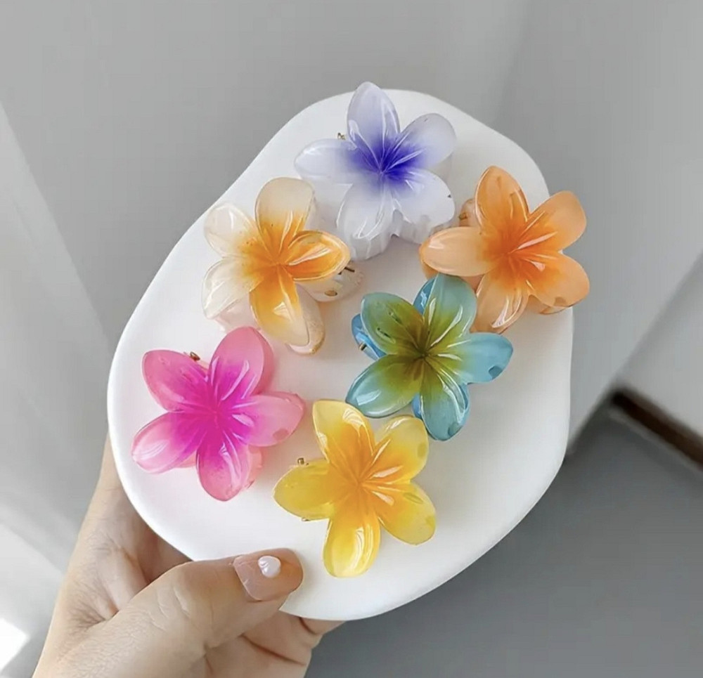 Комплект заколок квітки 6 шт (4 см) Смела - изображение 1