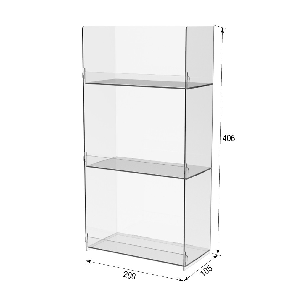 Подставка-витрина EKOSTAR 3-х ярусная 200х100х406 Киев - изображение 3