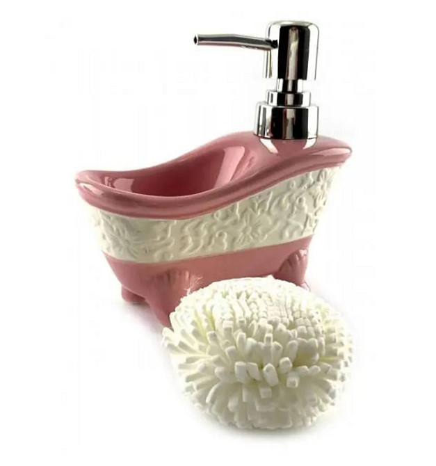Диспенсер для мыла с мочалкой Ванна Киев - изображение 1