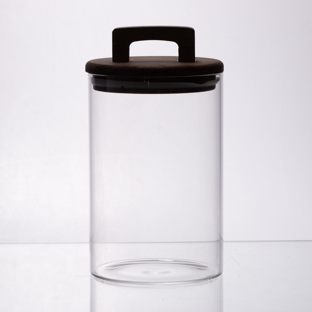 Yiwu банка для сипучих продуктів з бамбуковою кришкою 900 мл 64486-66 Коломыя - изображение 2