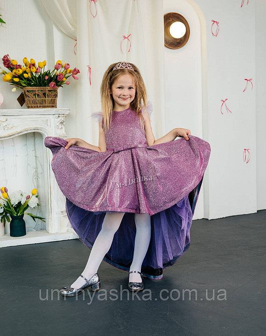 Платье звездочки Пышное удлиненное блестящее платье люрекс Кривой Рог - изображение 1