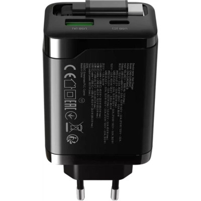 Зарядное устройство Canyon 1xUSB-C PD65W + 1xUSB QC3.0 + cable USB-C to USB-C black (CNS-CURC65ACB) Винница - изображение 11