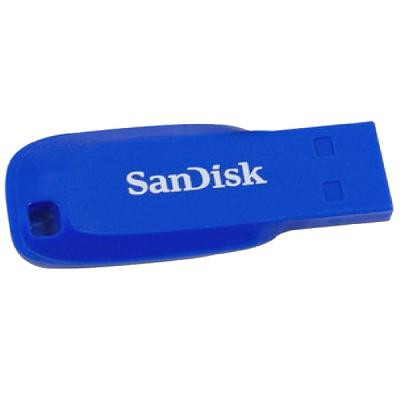 USB флеш накопитель SanDisk 16GB Cruzer Blade Blue Electric USB 2.0 (SDCZ50C-016G-B35BE) Винница - изображение 2