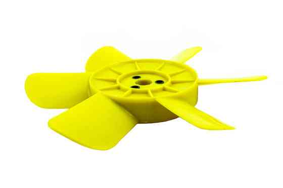 Вентилятор 2101, 2102, 2103, 2104, 2105, 2106, 2107, 2121 (6 лопатей, жовті) радіатора Мукачево