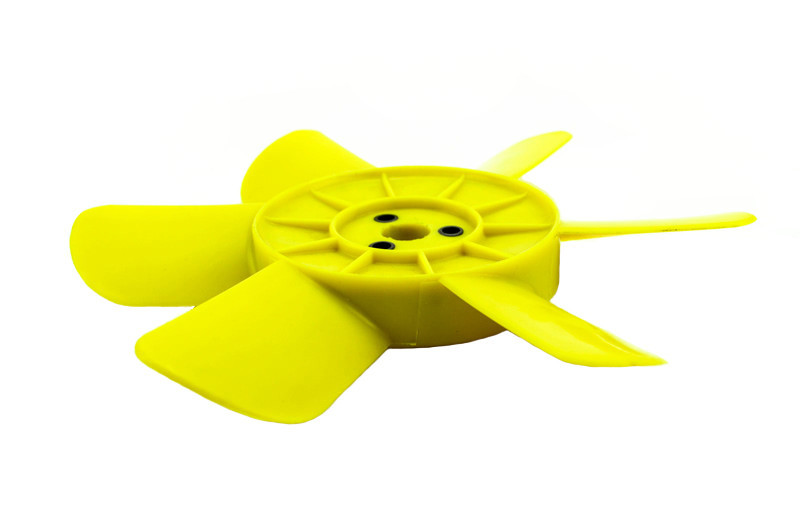 Вентилятор 2101, 2102, 2103, 2104, 2105, 2106, 2107, 2121 (6 лопатей, жовті) радіатора Мукачево - фото 1