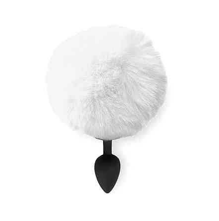 Силиконовая анальная пробка М Art of Sex - Silicone Bunny Tails Butt plug White, диаметр 3,5 см Sex Aura Киев