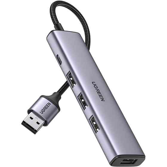 Хаб USB 3.0 -> 4хUSB 3.0 з живленням Type-C CM473 Ugreen Вінниця