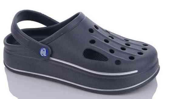 Кроксы мужские синие Прогресс сабо удобны толстая подошва Одесса