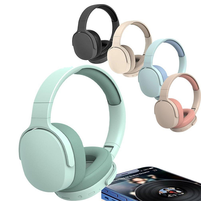 Накладные наушники Bluetooth P2961 mini-jack 3.5 мм - mini-jack 3.5 мм, 10 часов работы,поддержка ка Киев - изображение 7
