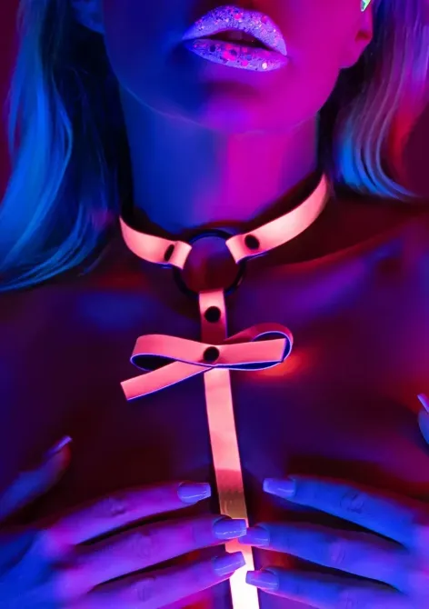 Портупея с бантиком Taboom Glow In The Dark с эффектом свечения в темноте Sex Aura Киев - изображение 4