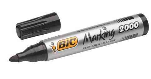 Маркер перманентний "BIC" "2000 09" чорний, шт Київ