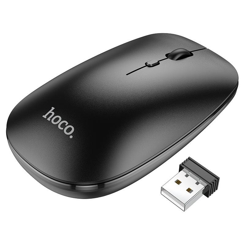 Маніпулятор миша HOCO GM15 Art dual-mode business wireless mouse Black Київ - фото 4