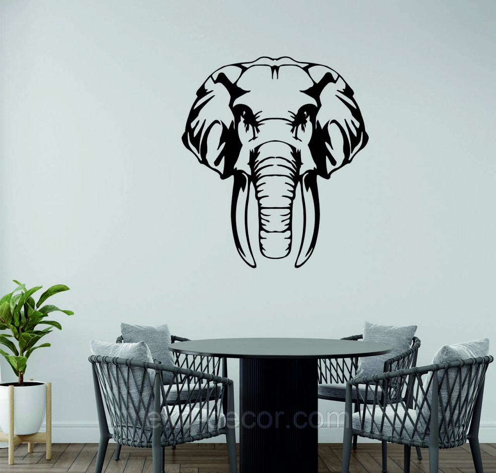 Декоративне настінне Панно  «Слон» , Декор на стіну 90*79 см, Чорний Київ - фото 9