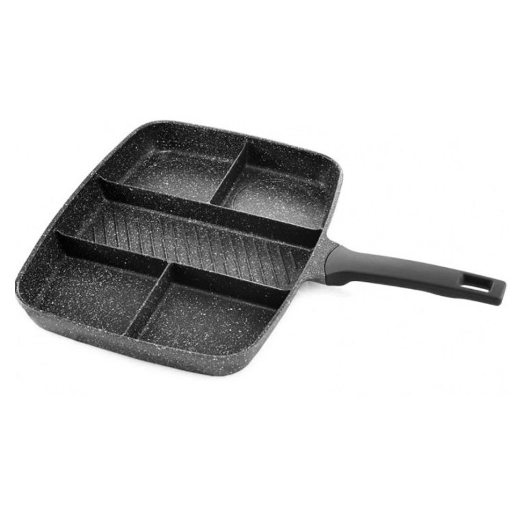 Практична сковорода для кухні UNIQUE UN-4021 38 х 31см, Сковорода з алюмінієвим шаром OV-14 Івано-Франківськ - фото 4