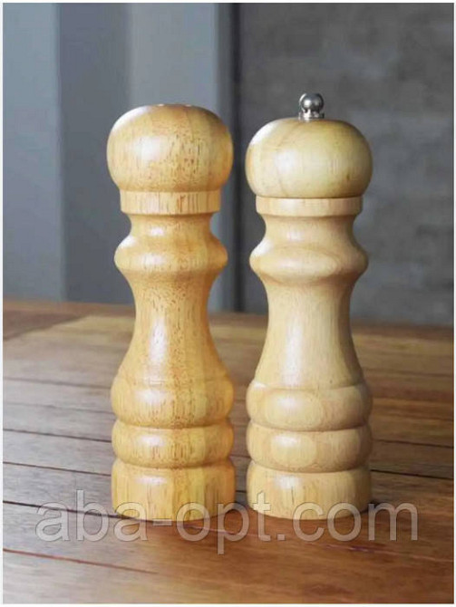 Набір млинів для спецій дерев'яні Карло (2 шт) Одеса - фото 1