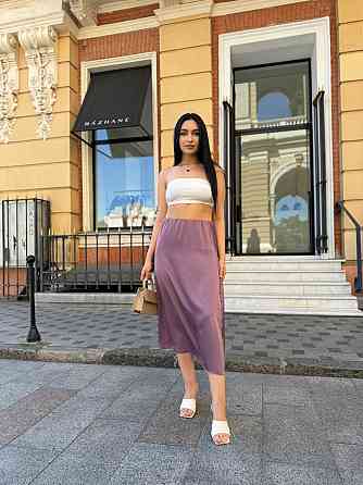 Жіноча шовкова спідниця Silk 42-44, Ліловий дим Київ