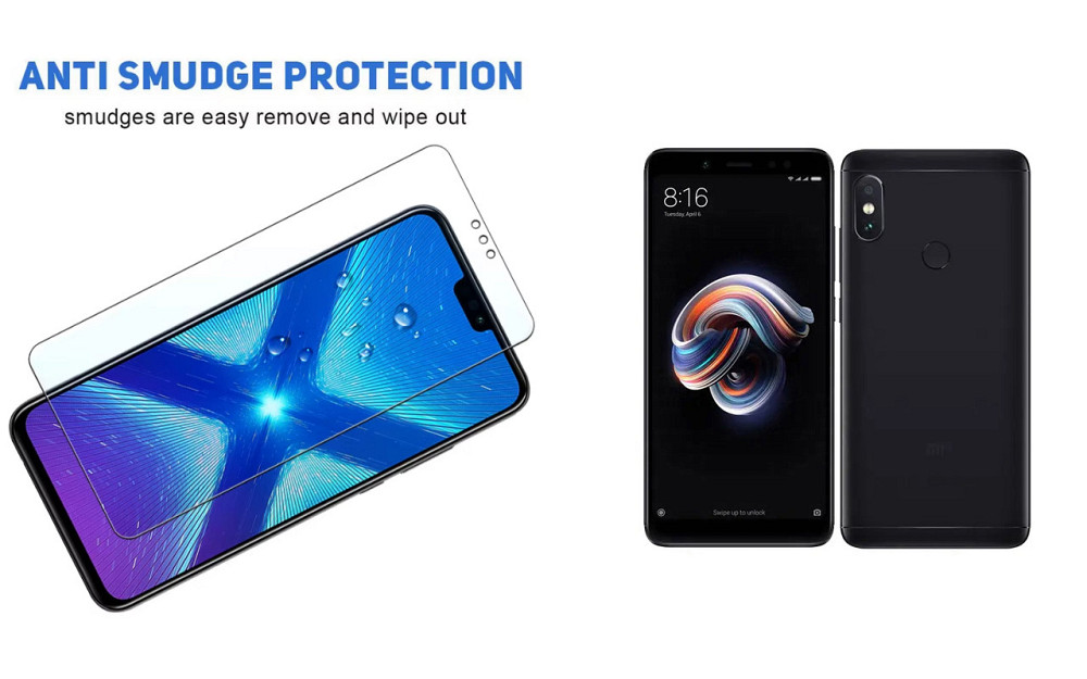 Захисне скло NeoGlass для Xiaomi Redmi Note 5, Note 5 Pro – надпрозоре та стійке Київ - фото 3