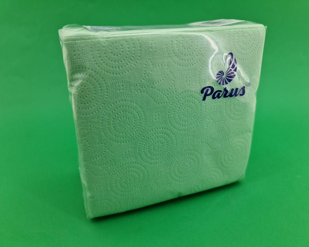 Салфетки бумажные 100лист Одесса Зеленая 33х33 (1 пачка) Харьков - изображение 3